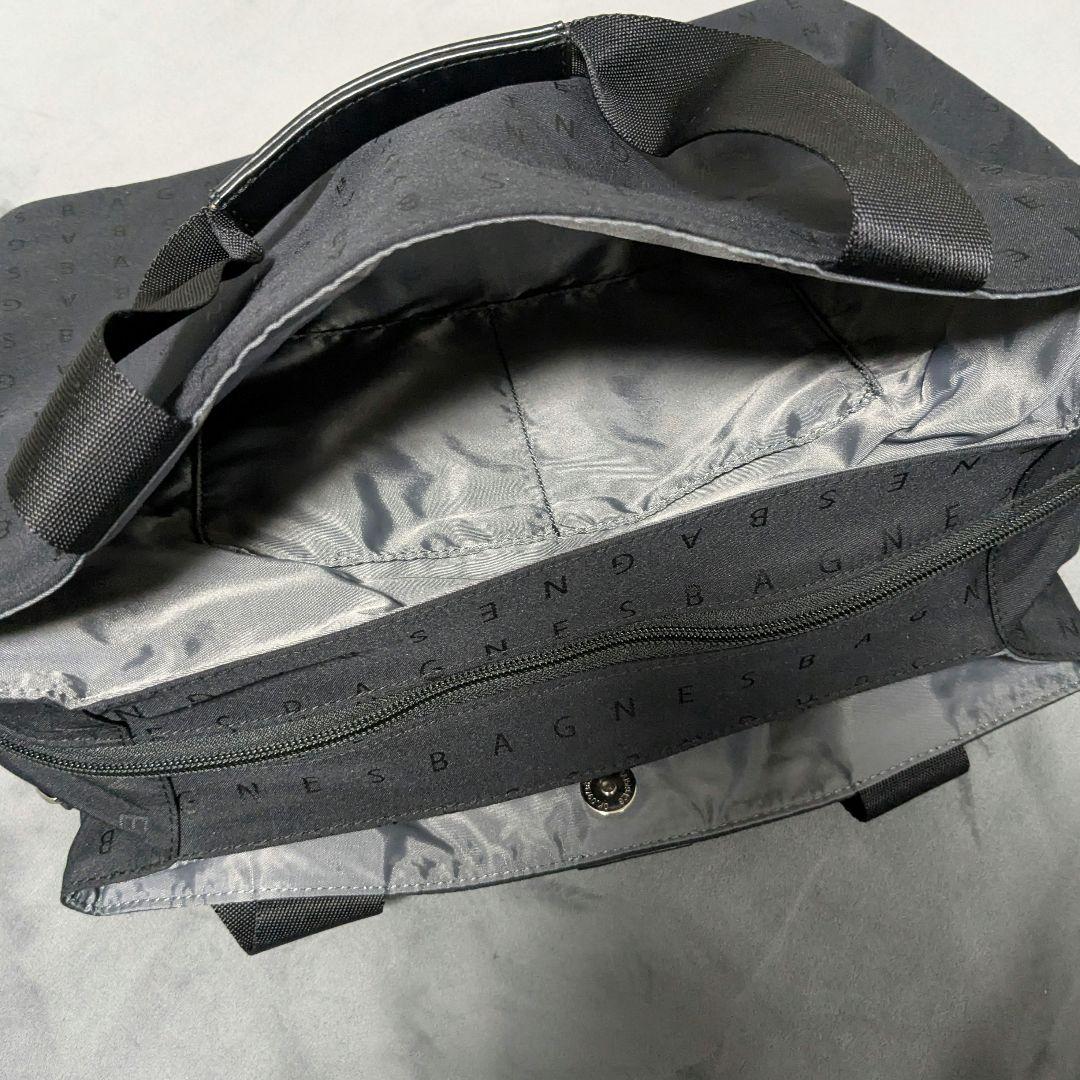 美品✨️agnes b. ナイロン トート 黒 ボストンバッグ 大容量 2way