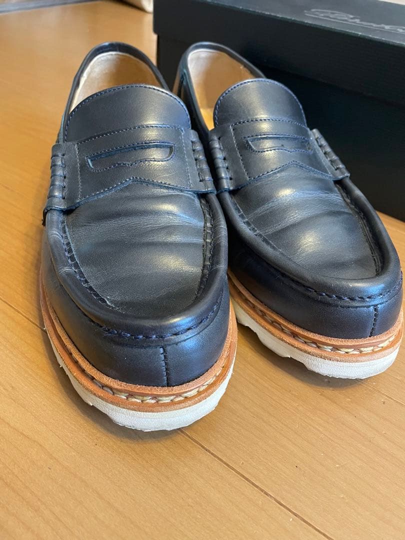 【値下げ中】Paraboot/パラブーツ/REIMS/UK7.5/ネイビー
