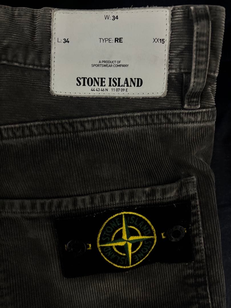 【美品】stone  コーデュロイパンツ グレー