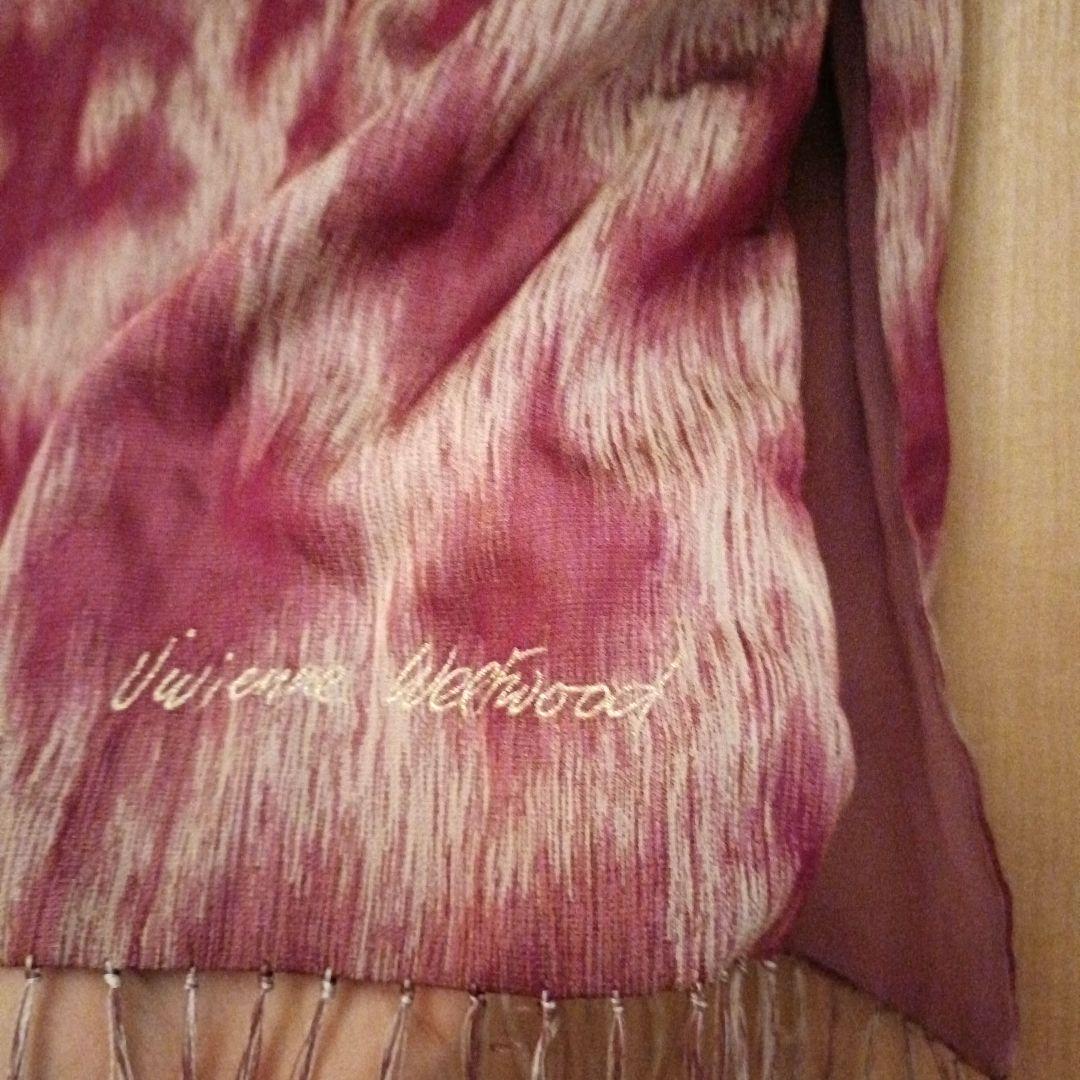 vivienne westwood ピンク レオパード柄ストール レア