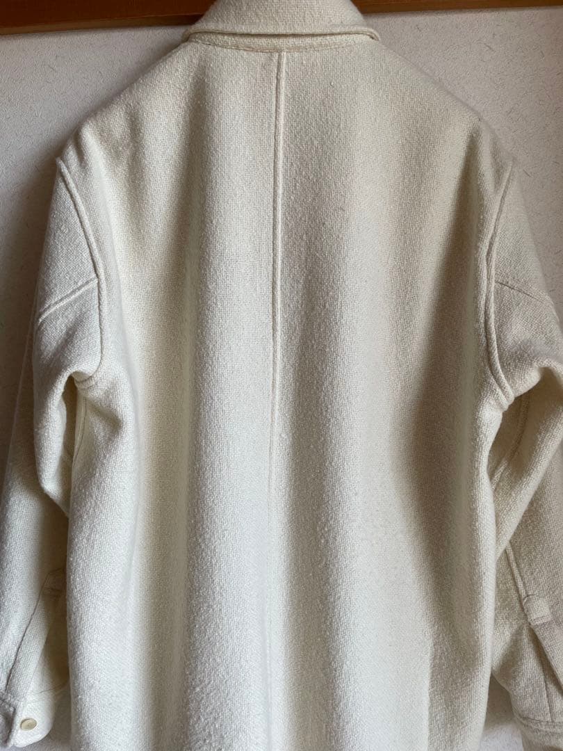 AURALEE SPUN TWEED SHIRT クリーニング済 4