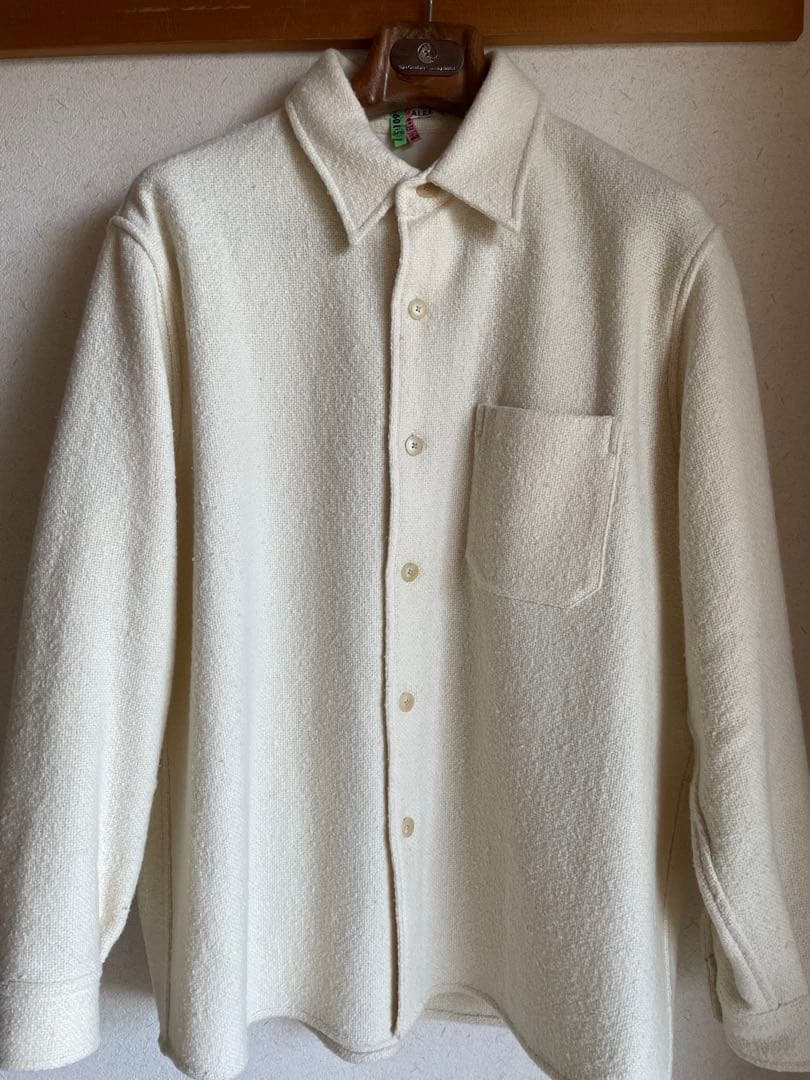 AURALEE SPUN TWEED SHIRT クリーニング済 4