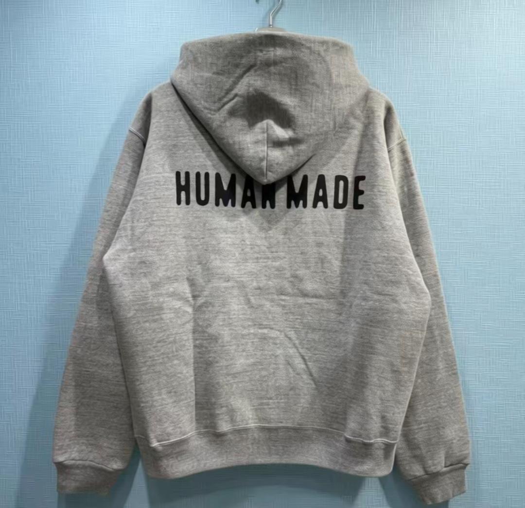 【HUMAN MADE】ラウンドジップ ジャケット グレー メンズ Lサイズ