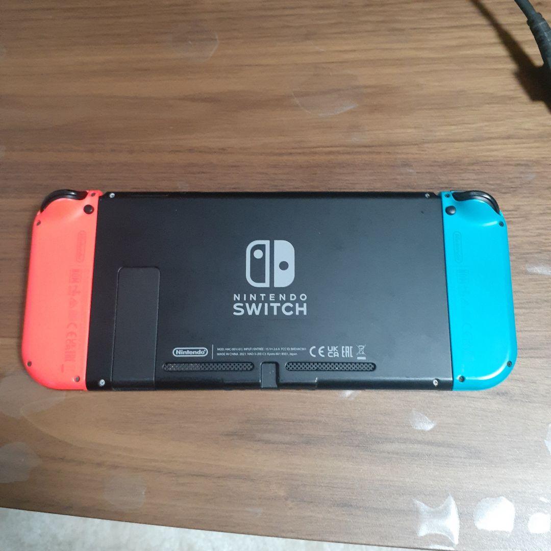 Nintendo Switch 本体 青/赤 画面ひびあり