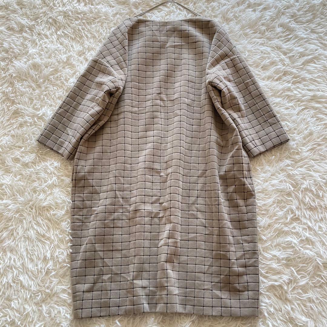 ミナペルホネン スキッパーワンピース　moss tile