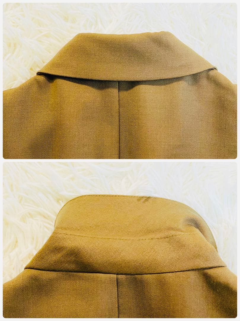 近年 キャバン ライトウールギャバジン ダブルブレストジャケット ベージュ
