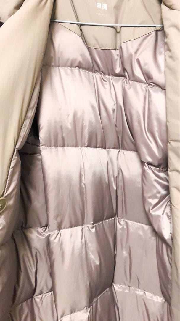 【欧米コレクション】ユニクロ ダウンベルテッドロングコート 完売モデル L
