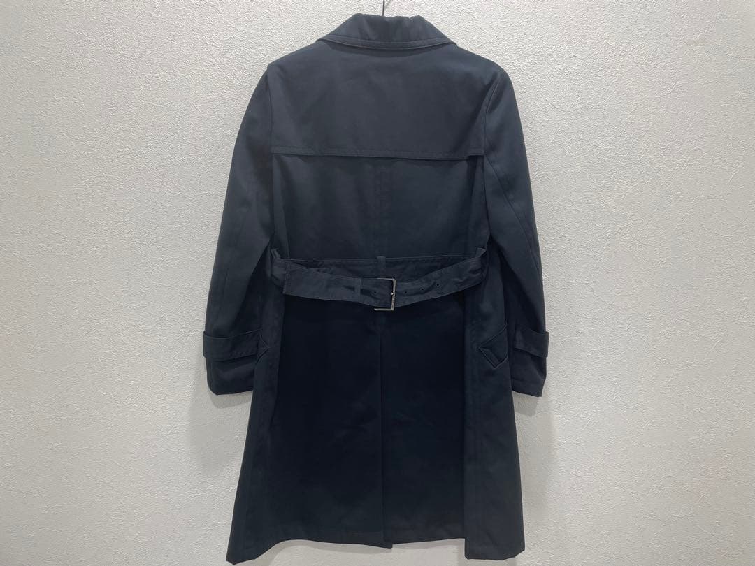 【美品】　セリーヌ　裏地総柄　レディース　トレンチコート　ネイビー　38