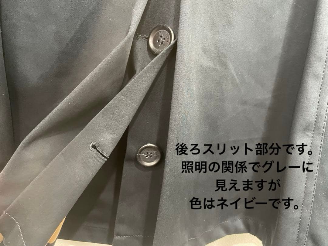 【美品】　セリーヌ　裏地総柄　レディース　トレンチコート　ネイビー　38