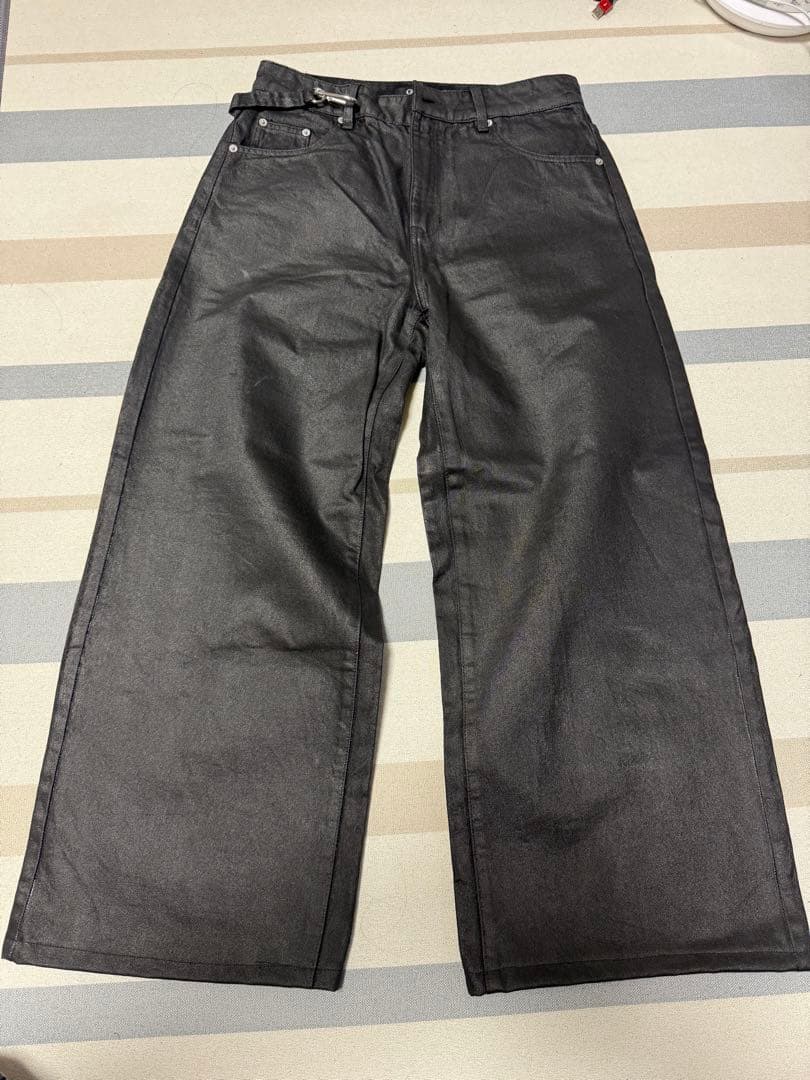 [GOAR.ARCHIVE ］STRAPPED OIL BAGGY PANTS