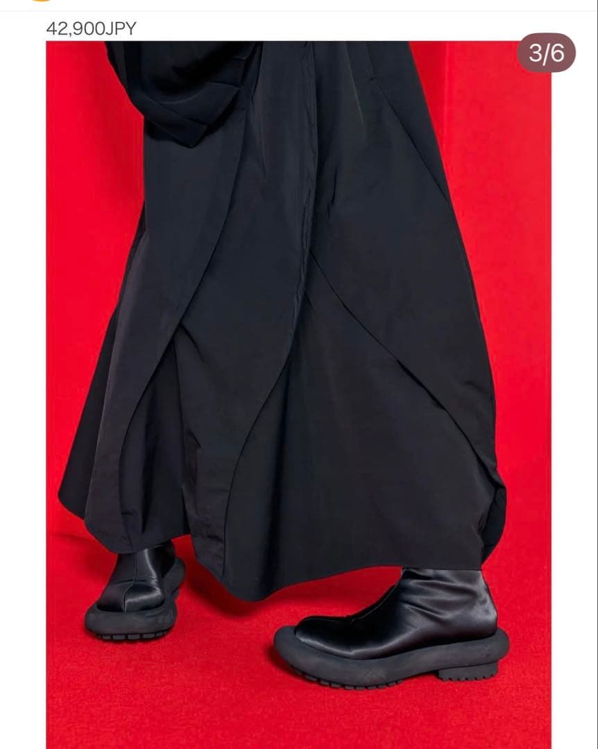 美品♡ENFOLDブラックパネルロングスカート&トップスセットアップ¥75900
