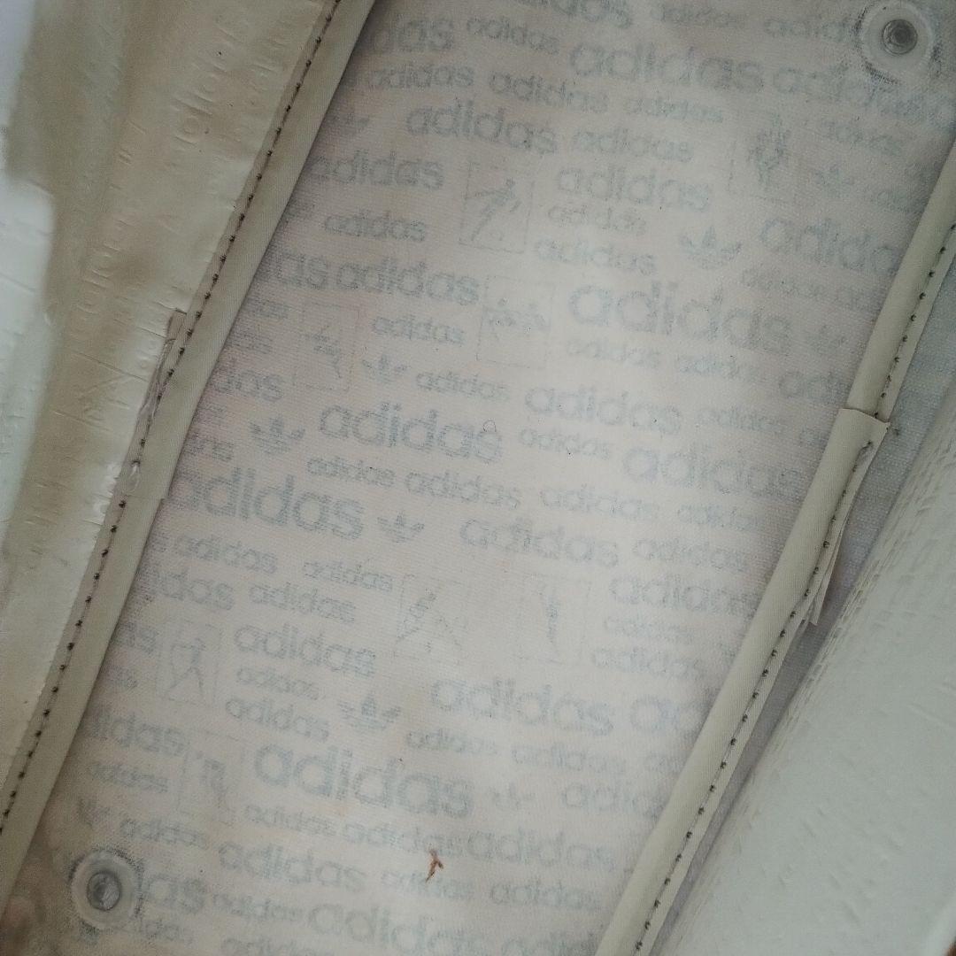 80s adidas　アディダス　エナメル　ボストンバッグ　ホワイト