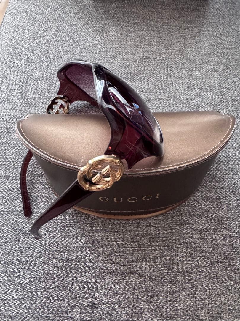 ち*ん様 GUCCI グッチ インターロッキング サングラス 細ベルト セット