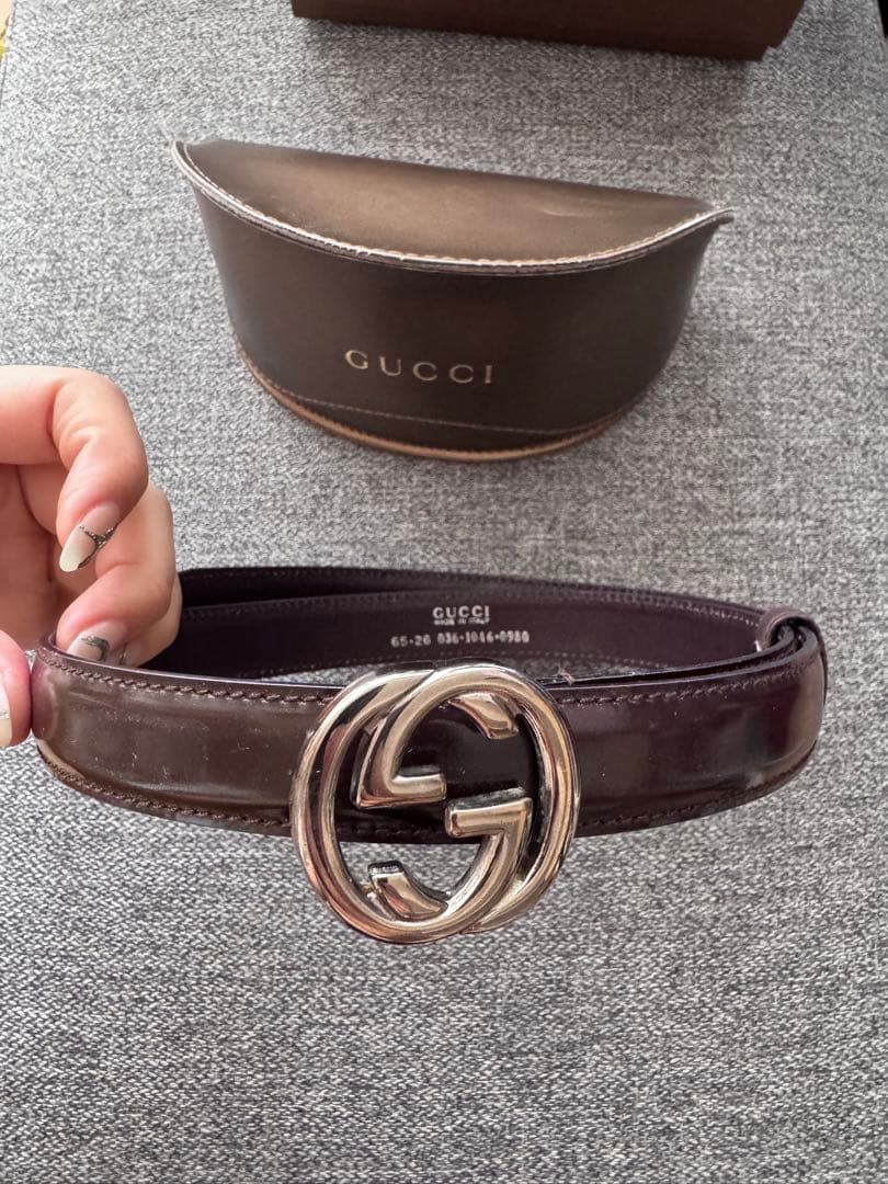 ち*ん様 GUCCI グッチ インターロッキング サングラス 細ベルト セット