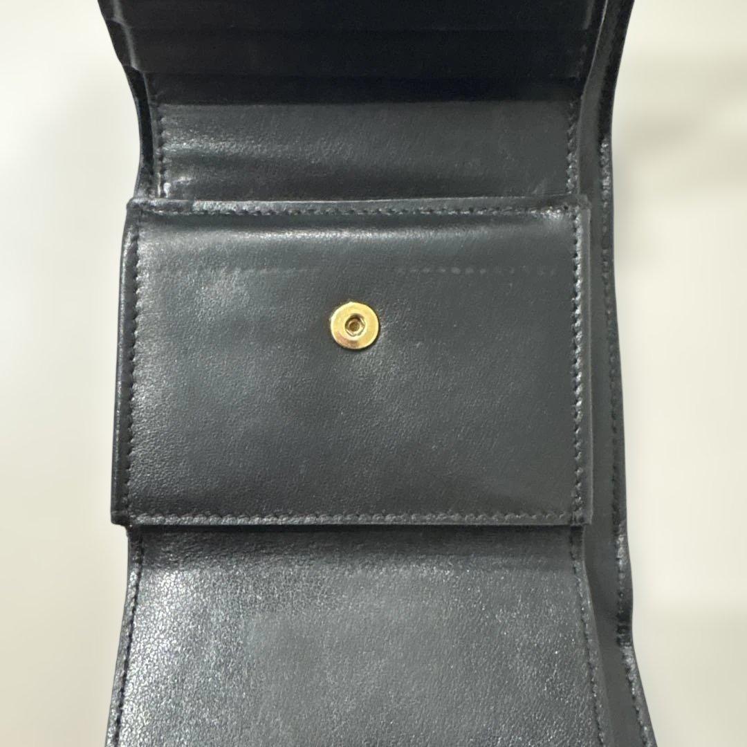 CELINE セリーヌ 三つ折り財布 スモール トリフォールド ウォレット 黒