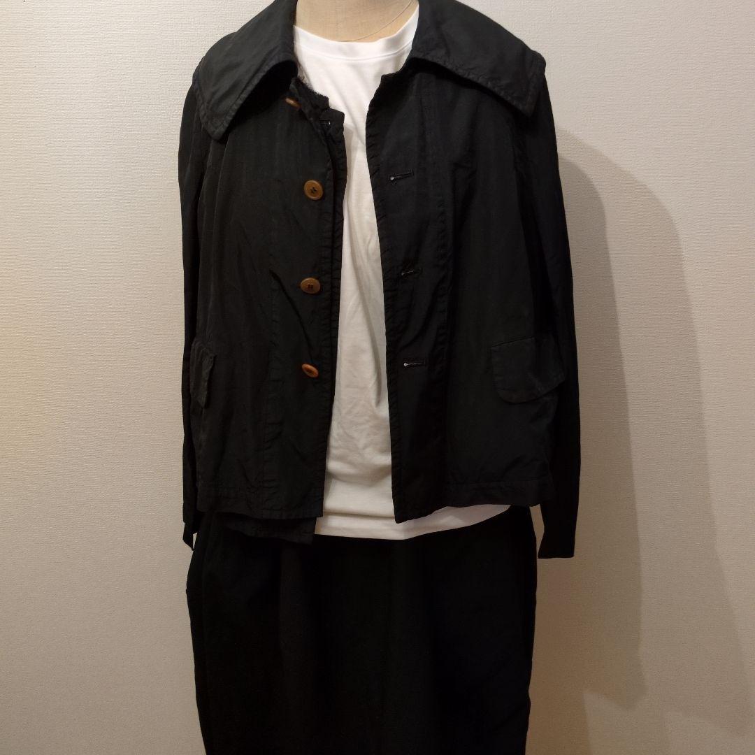 希品 COMME des GARCONSジャケット丸襟黒 S