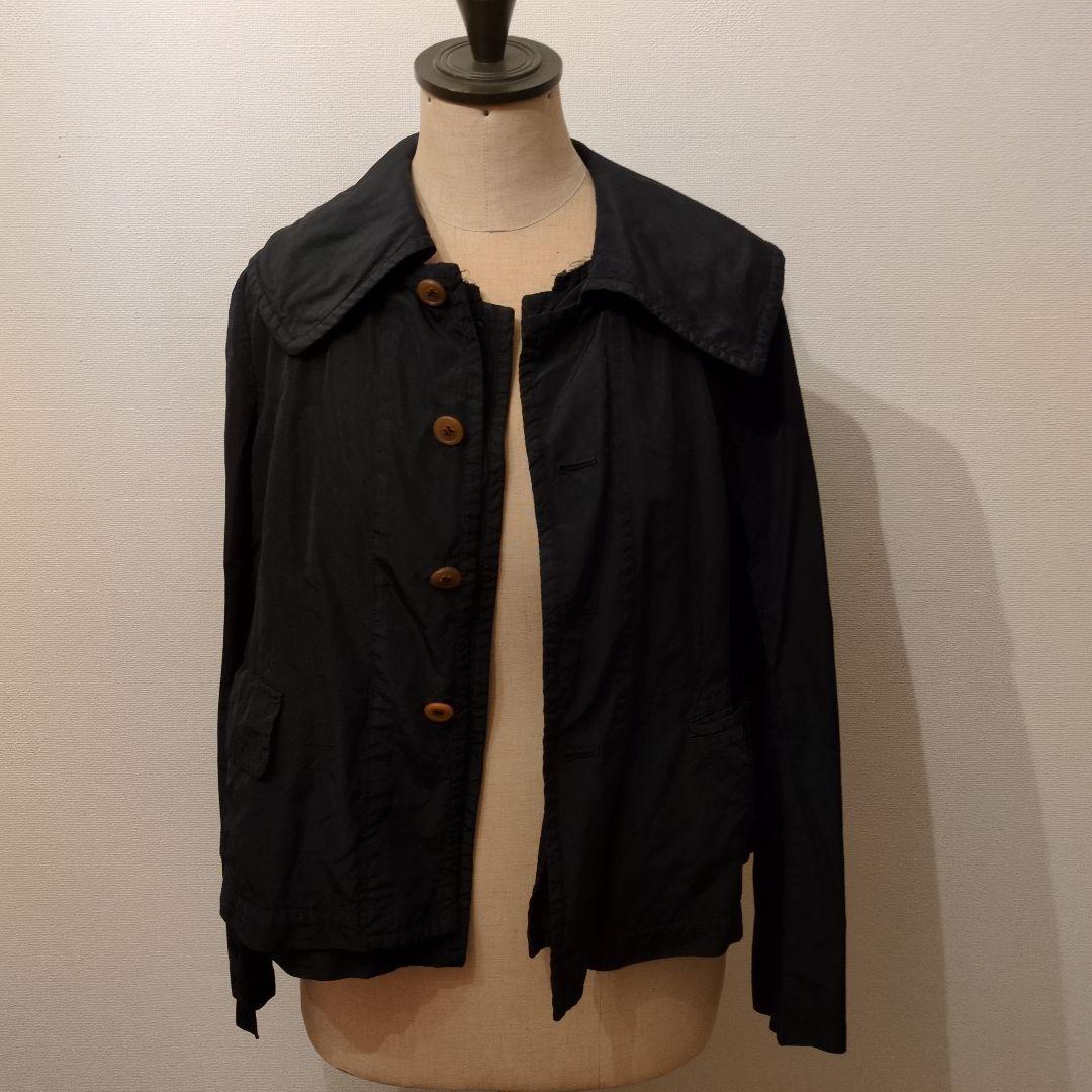 希品 COMME des GARCONSジャケット丸襟黒 S