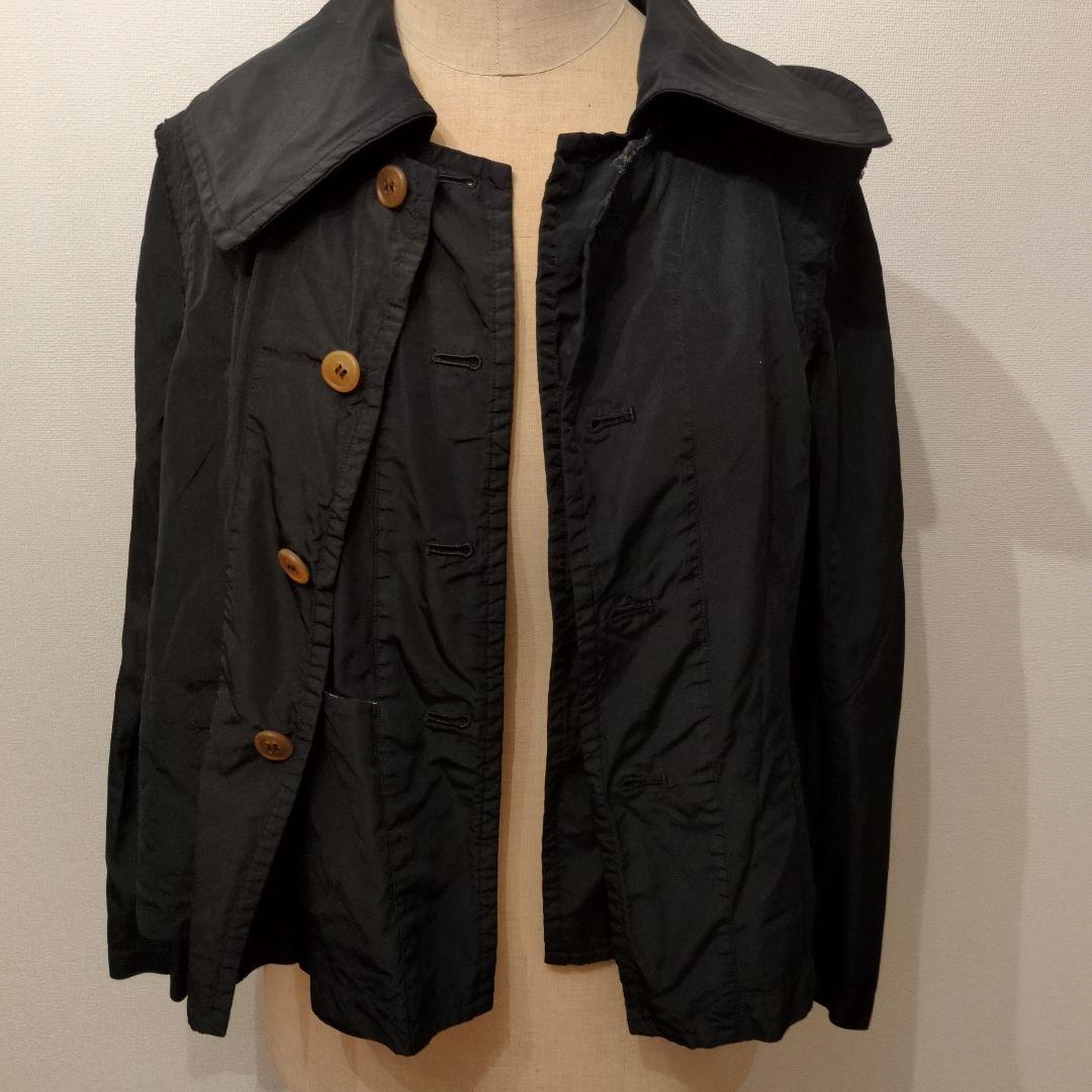 希品 COMME des GARCONSジャケット丸襟黒 S