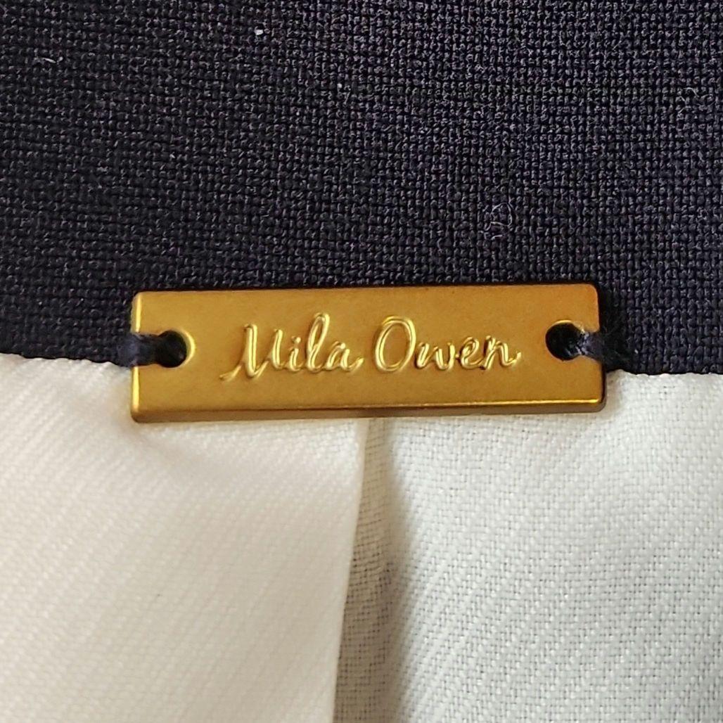 24ss MilaOwen 金ボタンダブルブレストコンパクトジャケット 紺ブレ