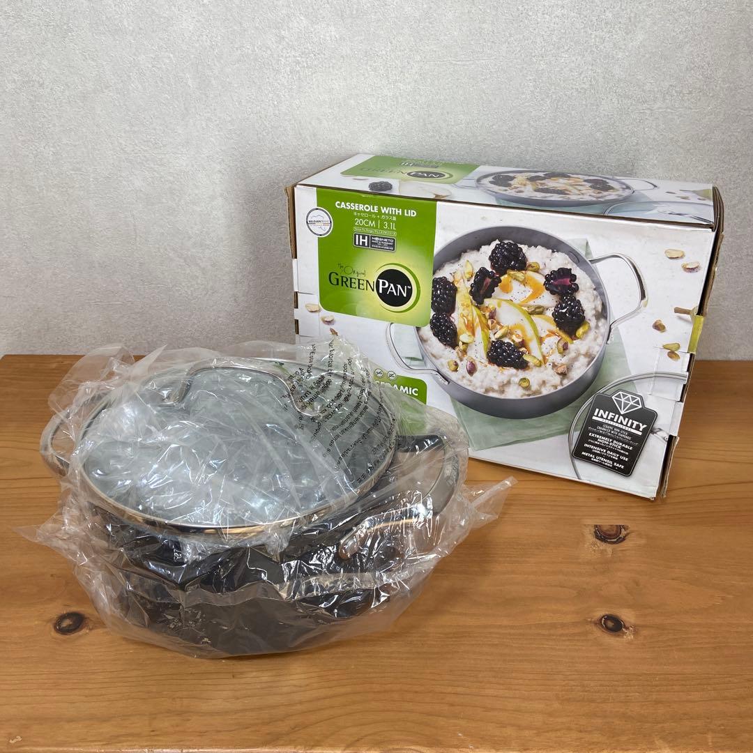 ハナちゃんママ【新品】GREENPAN INFINITY 両手鍋