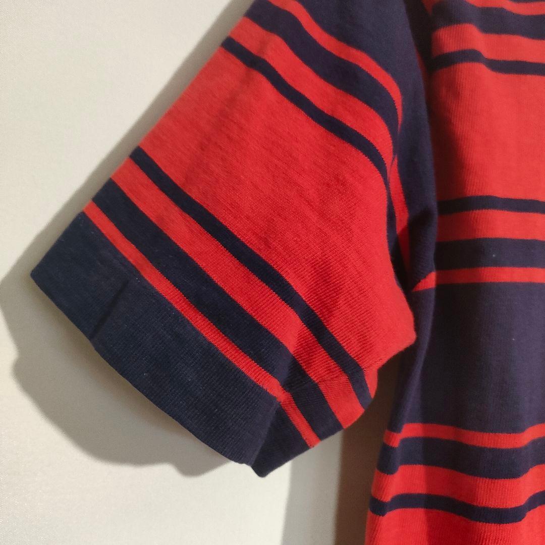 60s ランダムボーダーTシャツ L マルチボーダー ハンテン サーフ