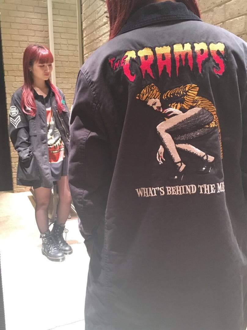 ヒステリックグラマー THE CRAMPS ミリタリージャケット M-65 黒