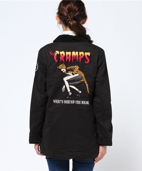 ヒステリックグラマー THE CRAMPS ミリタリージャケット M-65 黒