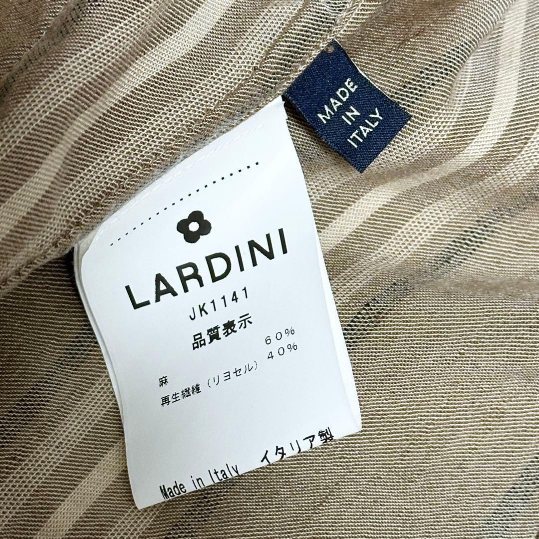 LARDINI ラルディーニ リネン ストライプ シャツ ジャケット 春夏 S