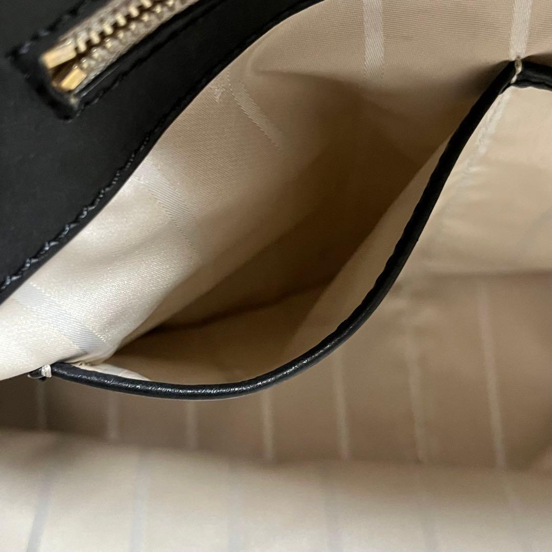GIORGIO ARMANI レザー トートバッグ ミニボストン ブラック