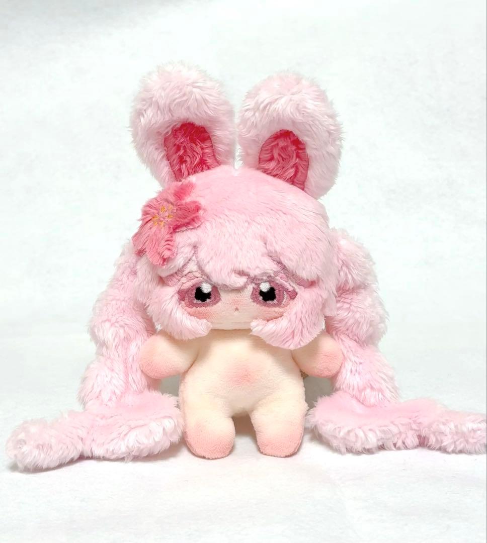 り*の様 桜兎 自作ぬいぐるみ 骨あり 無属性 約11cm