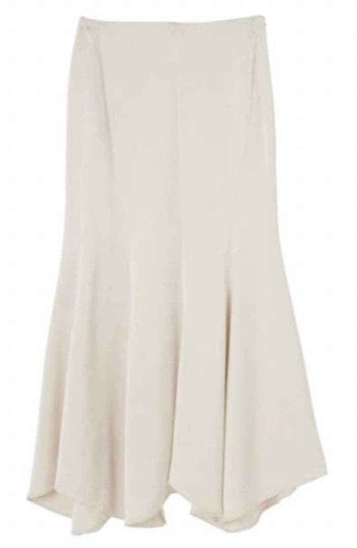 スカート herlipto Asymmetry Hem Satin Skirt