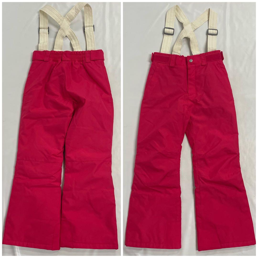 ARBN白×ピンク スキーウェア上下セット 130cm AB33WW1406J③