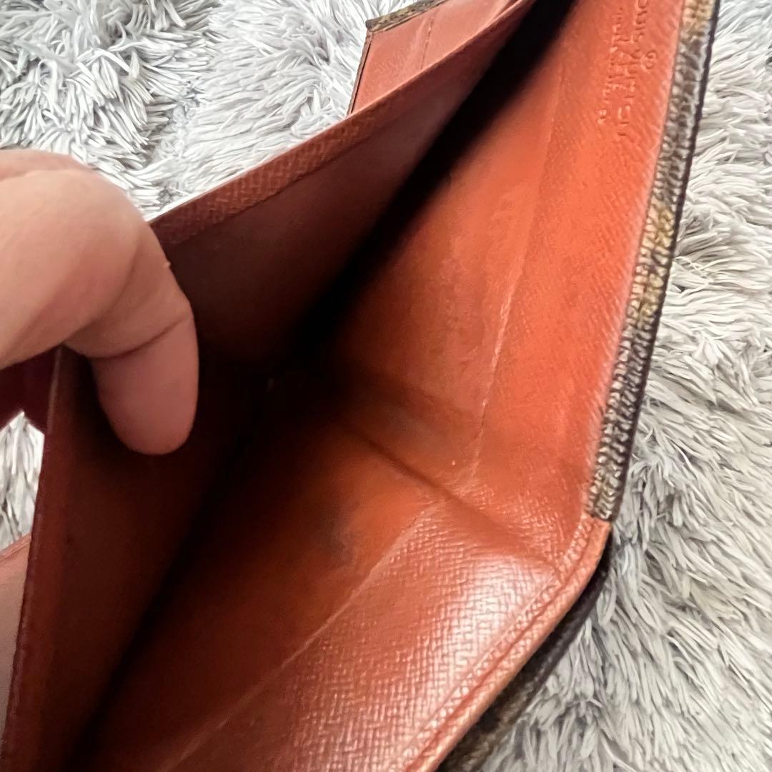 ルイヴィトン　折り財布　モノグラムキャンバス　ブラウン　メンズ　レディース