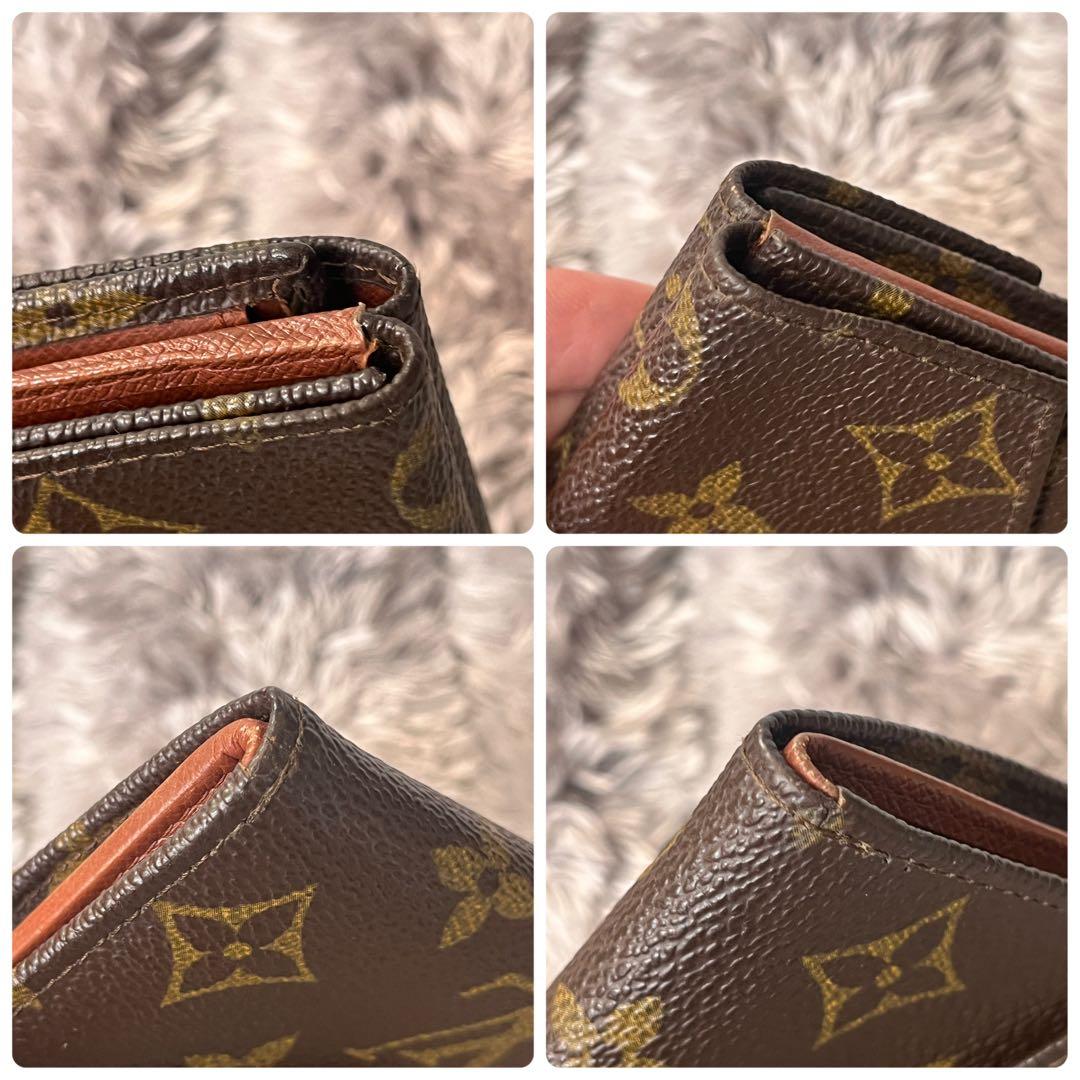 ルイヴィトン　折り財布　モノグラムキャンバス　ブラウン　メンズ　レディース