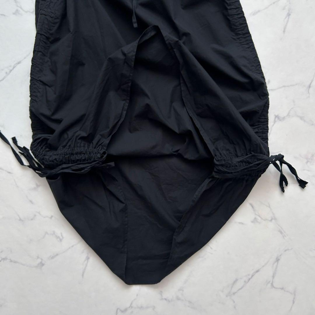24SS BASERANGE PICTORIAL STRAP SKIRT 黒