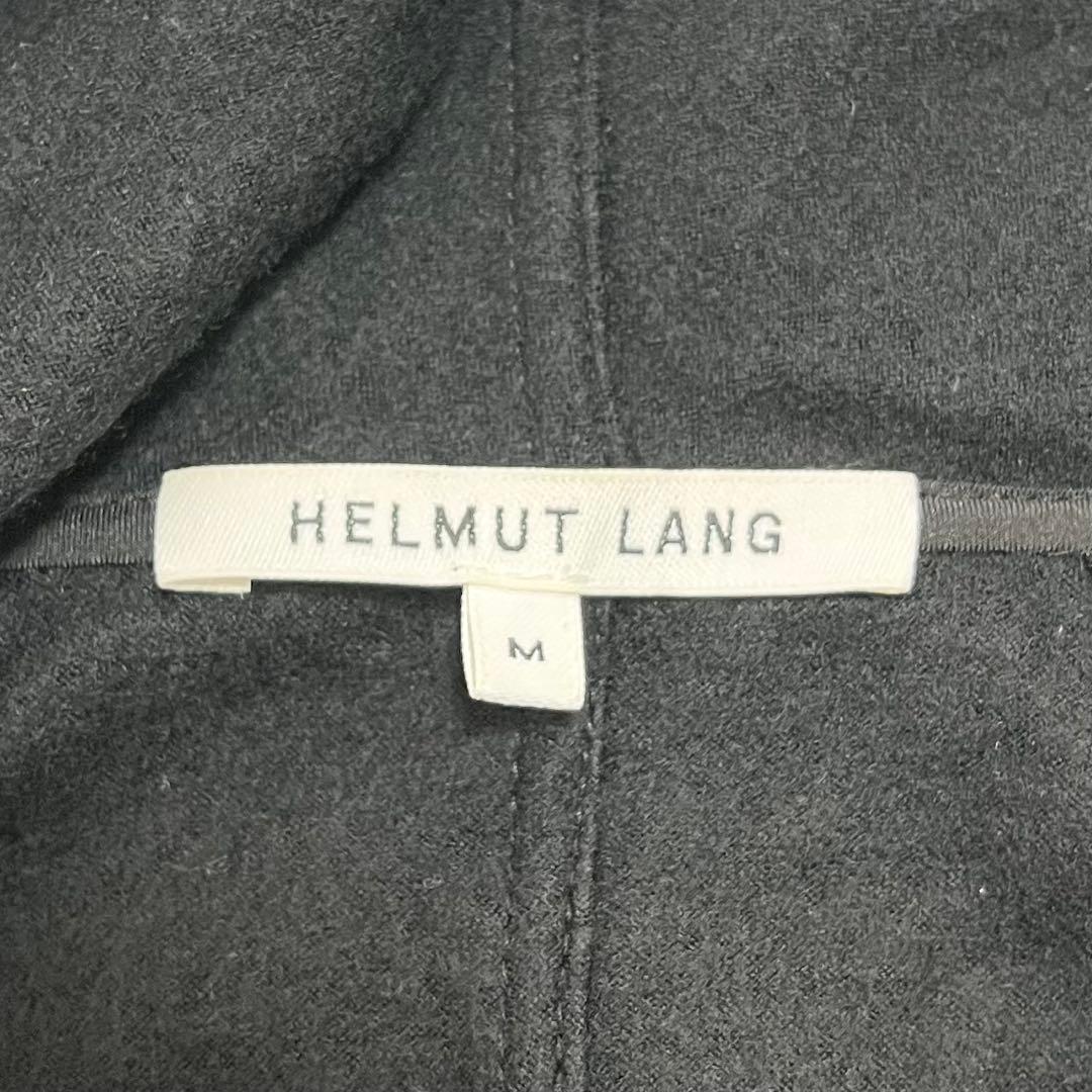 HELMUTLANG*ヘルムートラング*ロングカーディガン　ラムレザー　ブラック