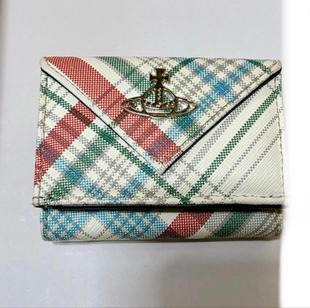 【最終値下】新品 ヴィヴィアン三つ折財布タータンVivienneWestwood