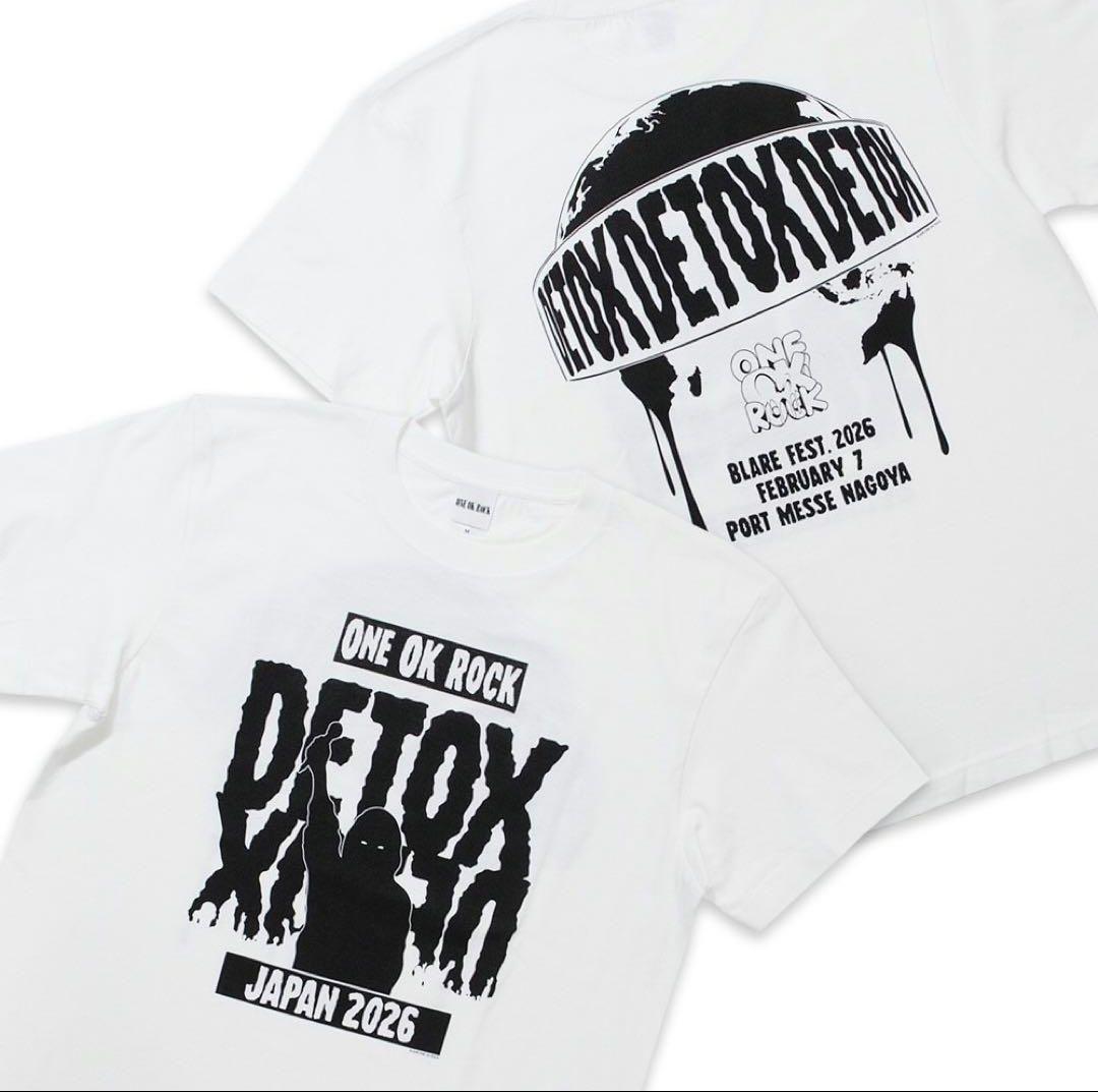 ぷー ONE OK ROCK DETOX Tシャツ Lサイズ 白と黒