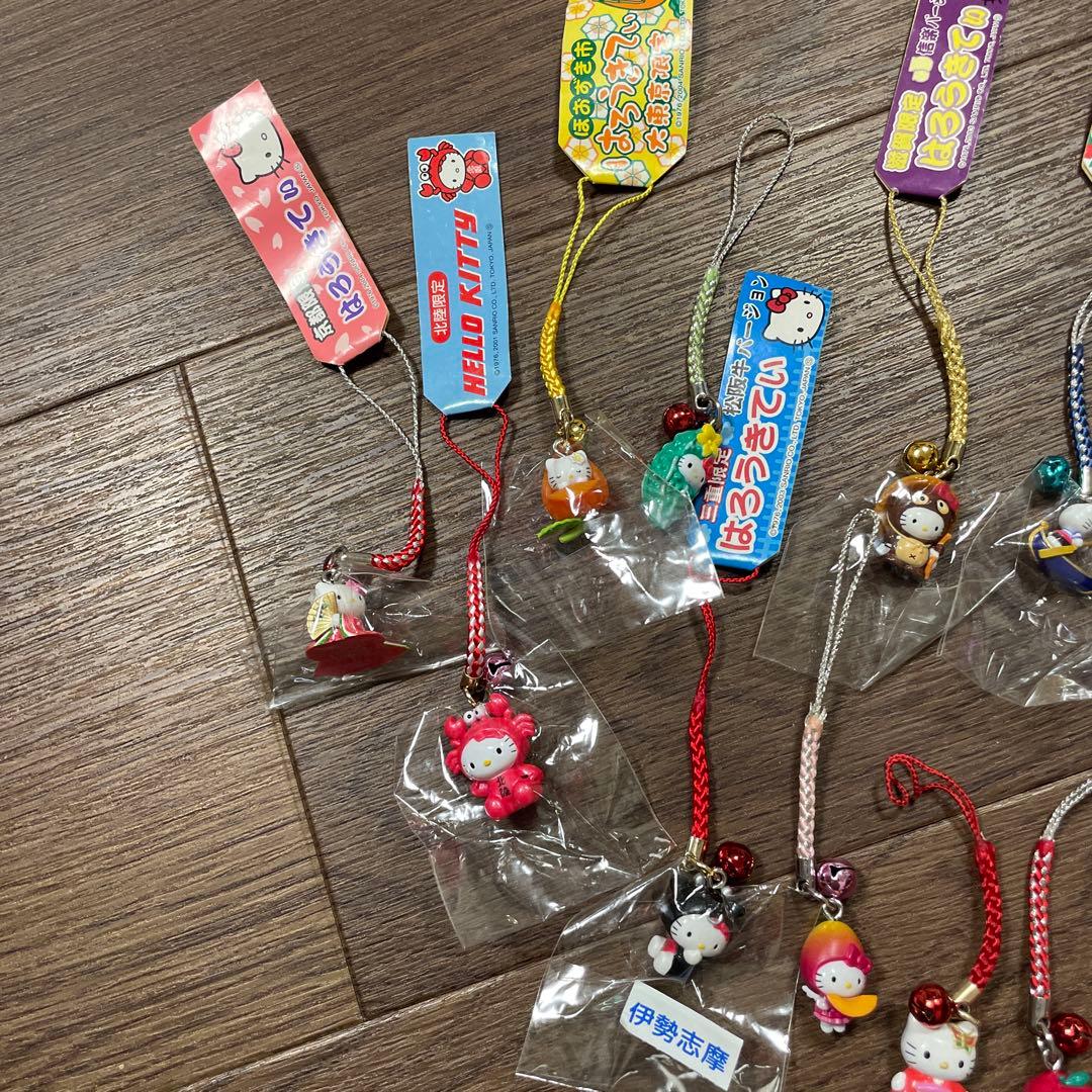 ご当地キティ ストラップセット キーホルダー