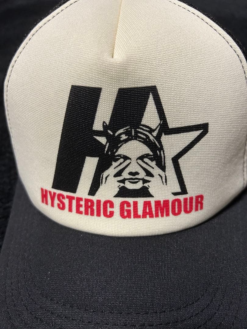 ヒステリックグラマー HYSTERIC GLAMOUR メッシュキャップ 黒×赤