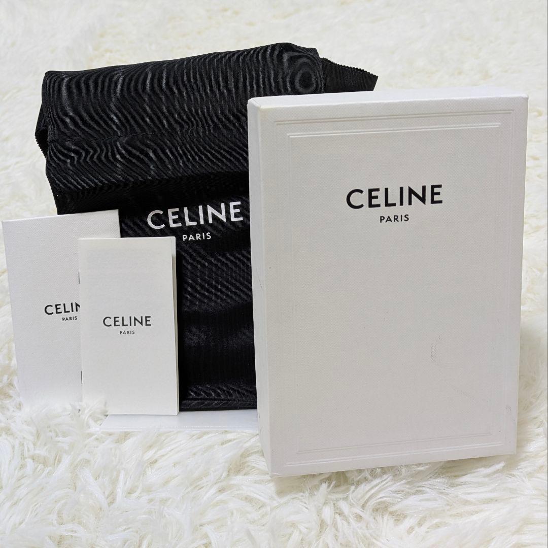 みさ✨CELINE トリオンフ　スモールウォレット　三つ折り財布　ブラック