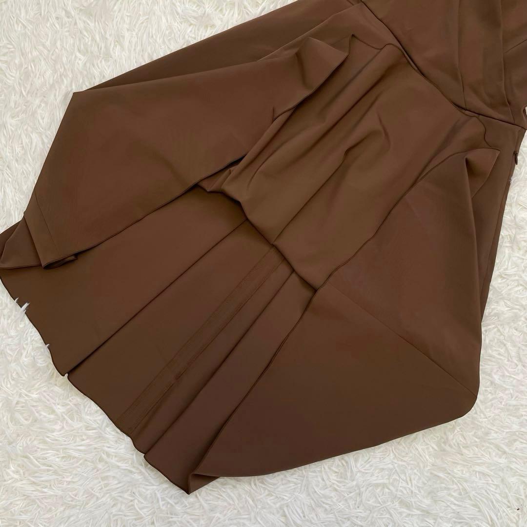 美品✨️フォクシー フレアワンピース ノースリーブ ブラウン 40