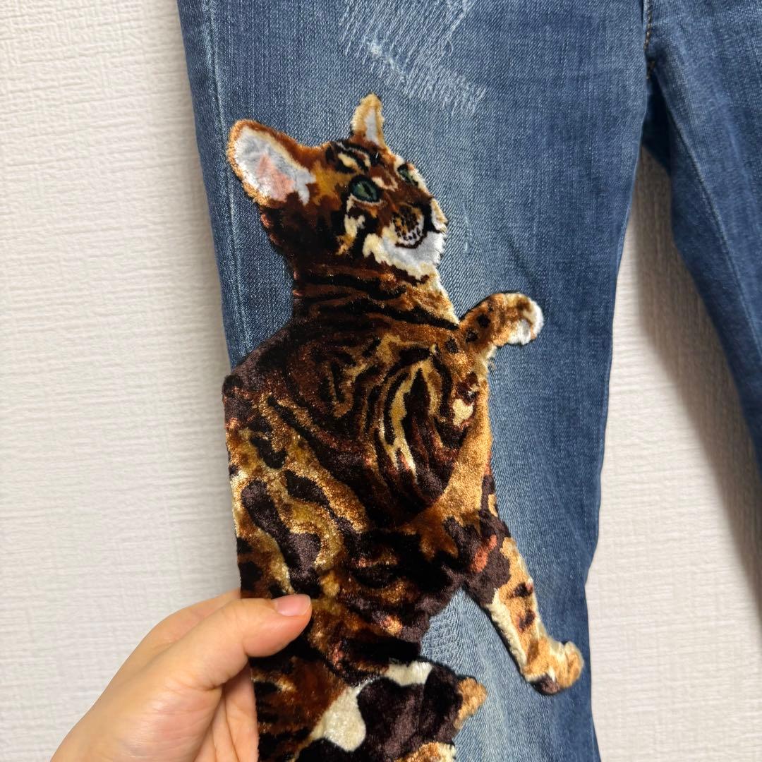 美品　DOLCE&GABBANA 　猫モチーフ ワッペン/刺繍