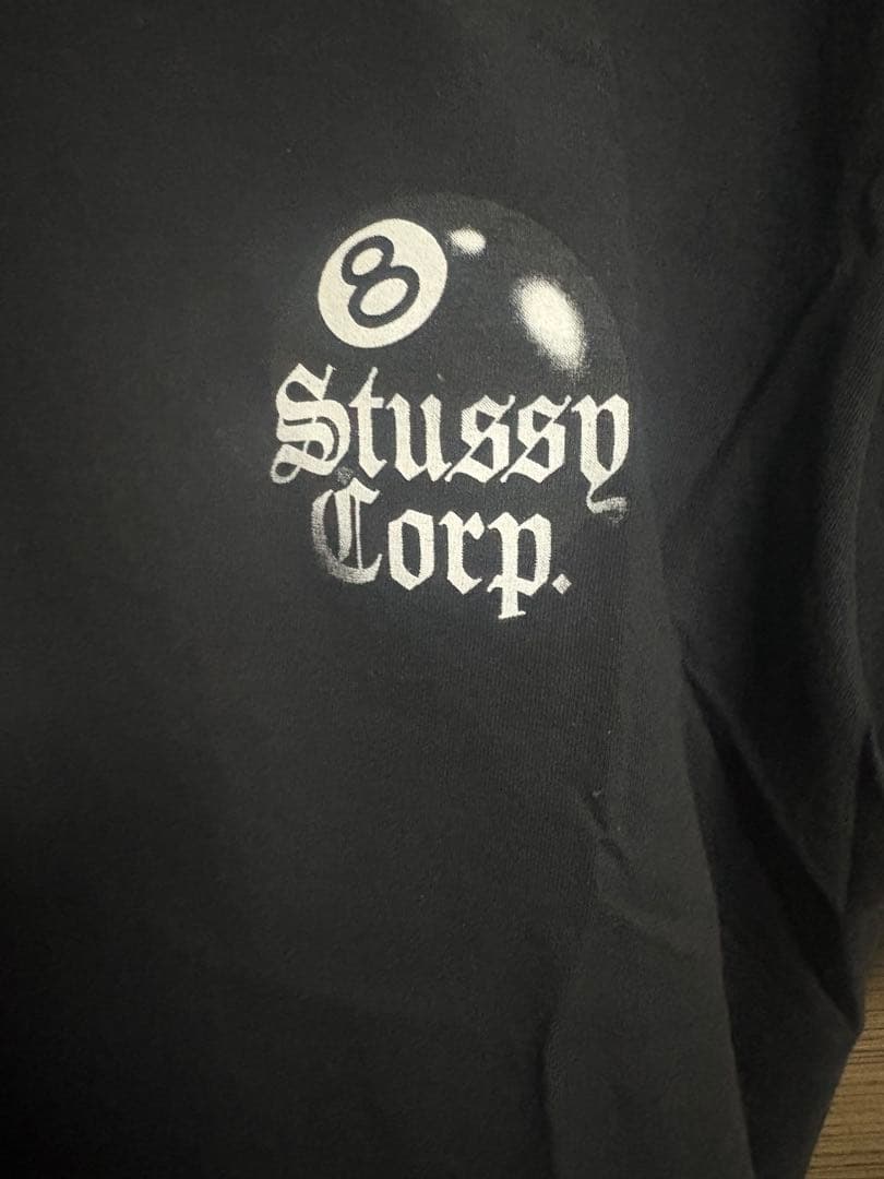 【人気】Stussy◆8.BALL CORP. TEE◆L/ブラック