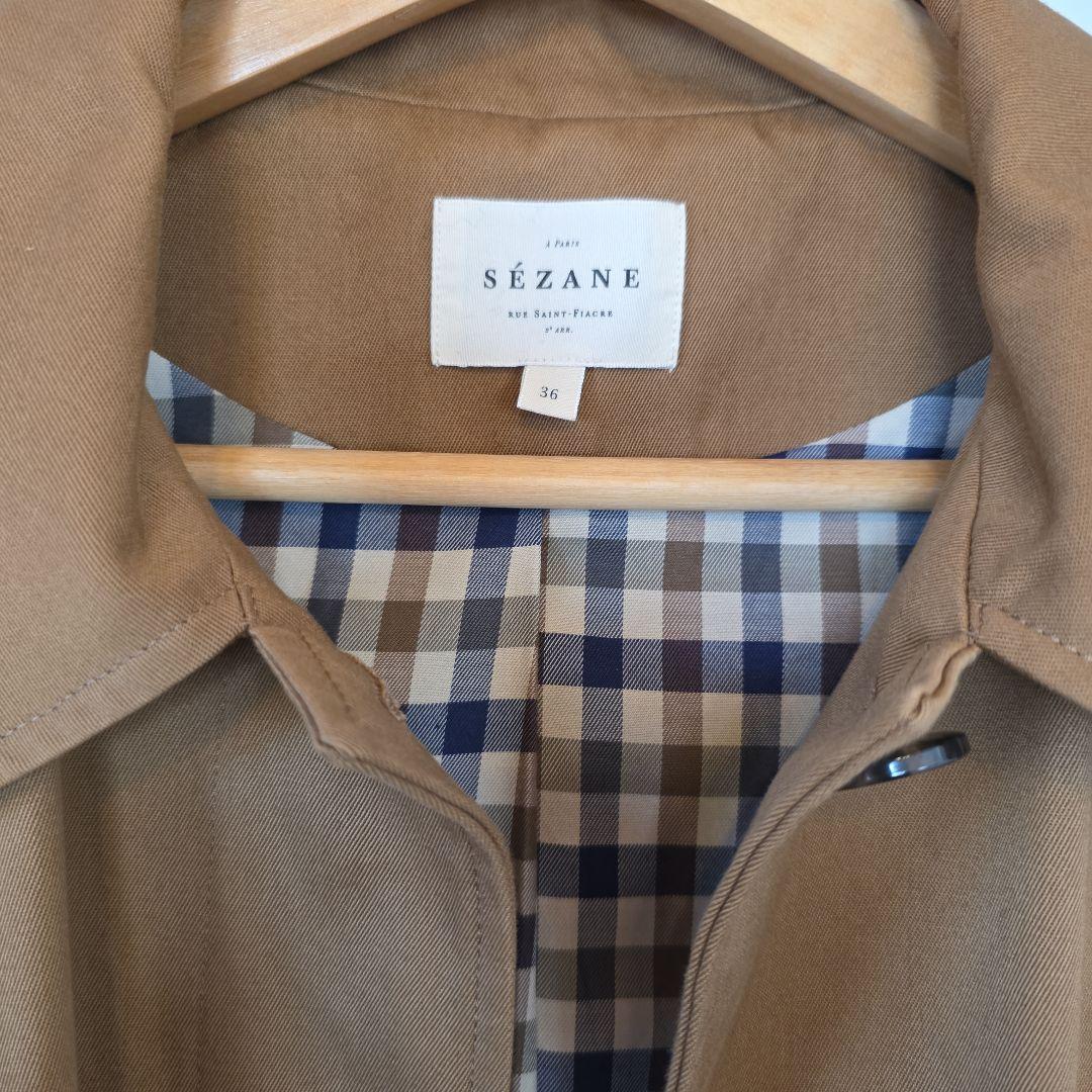 Sezane Clyde Coat セザンヌのトレンチコート、キャメル36 M