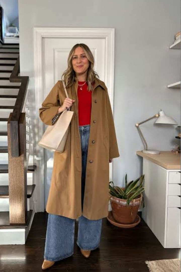 Sezane Clyde Coat セザンヌのトレンチコート、キャメル36 M