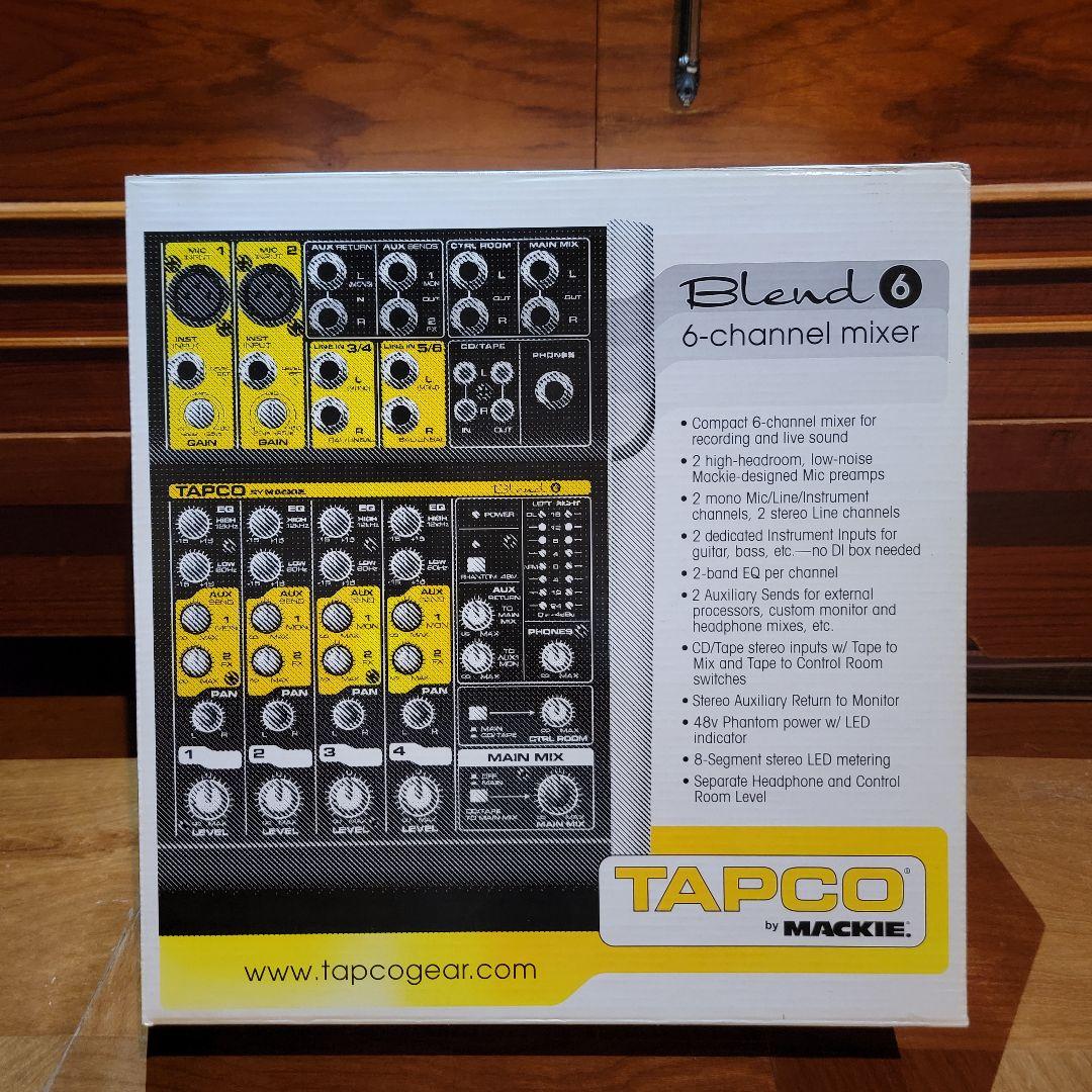 【ほぼ新品】TAPCO BLEND 6 オーディオ・ミキサー