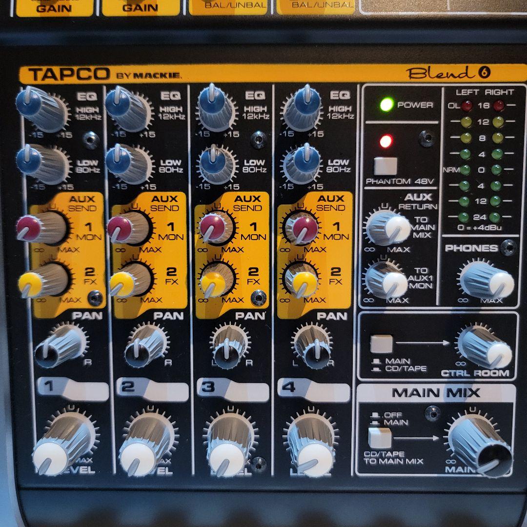 【ほぼ新品】TAPCO BLEND 6 オーディオ・ミキサー