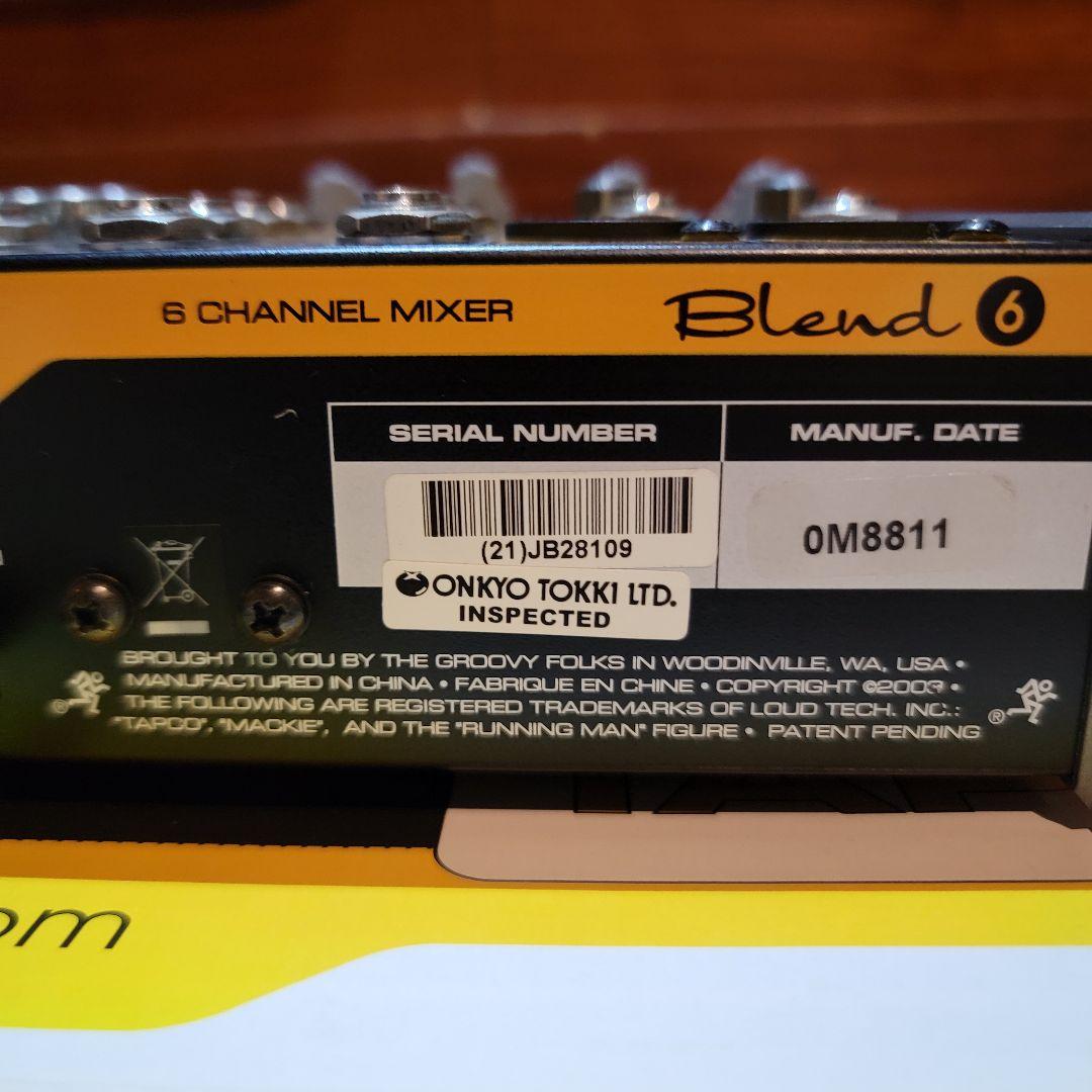 【ほぼ新品】TAPCO BLEND 6 オーディオ・ミキサー
