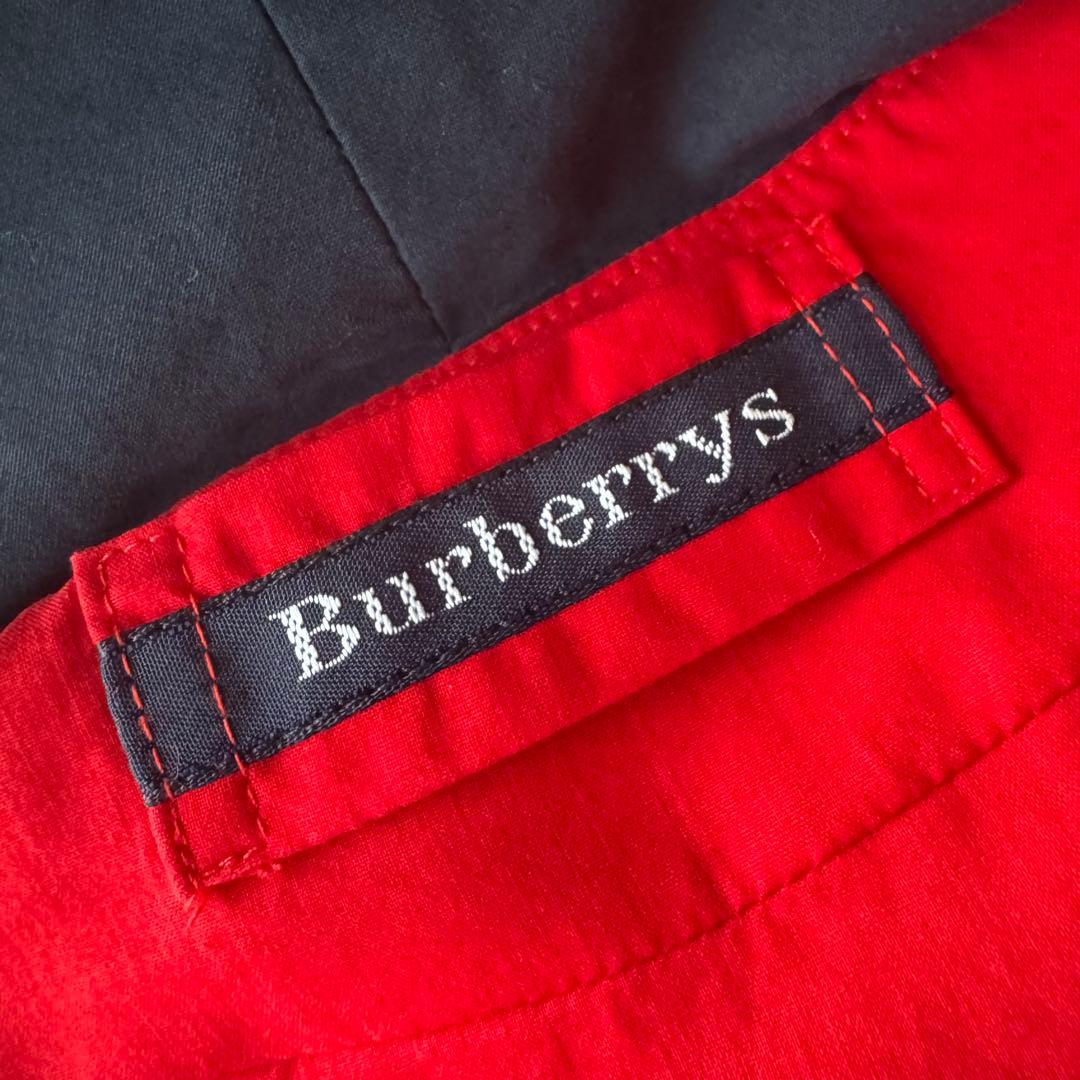 Burberrys スイングトップ ノバチェック レッド M相当 ホースロゴ 赤